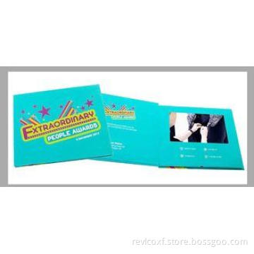 Customized lcd video brochure card for bussiness advertisem
